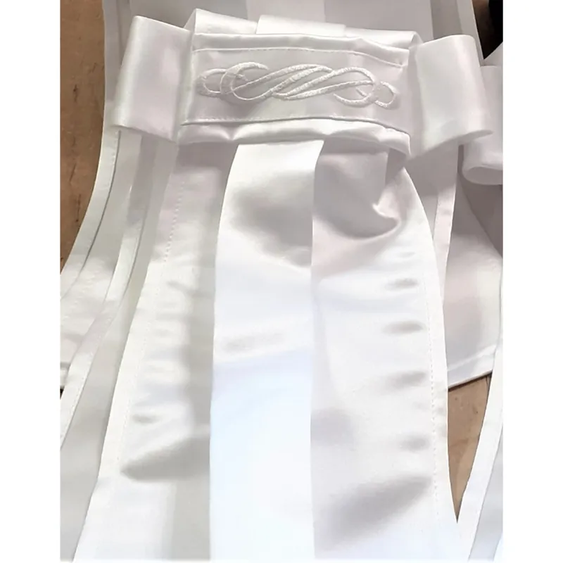 ShowQuest Enya Ready Tied Stock - White